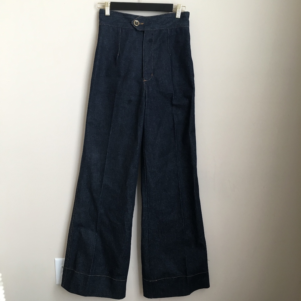 Vintage High Waist Todd Oldham Wide Leg Flare Jean